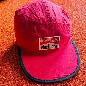 Vintage Marlboro Adventure Team Red Strapback Adjustable